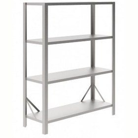 Resim Professional Paslanmaz Çelik Düz Etejer Seti, 4 Raflı, 1570 Mm NSC1570 