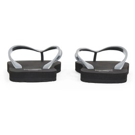 Resim Calvin Klein BEACH SANDAL MONOLOG Gri-Siyah Kadın Parmak Arası Terlik 