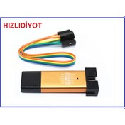 Resim St-Link V2 Mini Stm32 , Stm8 Programlayıcı Metal Kasa 