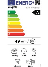 Resim Arçelik 9124 N Mg 9 Kg 1200 Devir 