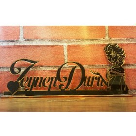 Resim Elsa Temalı, Frozen Temalı Isimlik, Figürlü Çocuk Masa Isimliği 