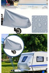 Resim WestCover Karavan Çeki Demiri Kılıfı Branda Römork Çeki Brandası - Gri 