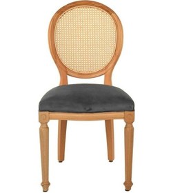 Resim Madalyon Hazeranlı Ahşap Sandalye Natural - Antrasit 