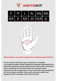 Resim Crazybull Eagle Mavi / Su Ve Rüzgar Geçirmez Kışlık Erkek Motosiklet Eldiveni + Buff 