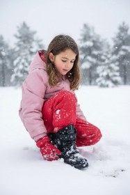 Resim Ndrops YSEYL014 Kız Çocuk Kar Botu Siyah - Füme 