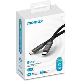Resim Momax DC32D Elite 100W Usb-c Usb 3.2 Gen 2x2 20 Gbps Kablo Siyah 
