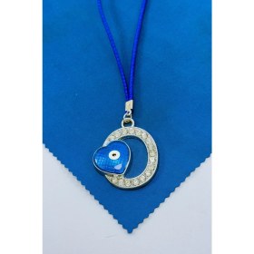 Resim Nazar Boncuklu O Harfi Araba Dikiz Ayna Süsü Metal Hediyelik Aksesuar 