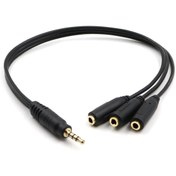 Resim PrimeX Px-3aux 3 Lü Stereo Çoklayıcı, 3 X 3.5 Mm Aux, 1 Giriş 3 Çıkış 3.5mm Jak Kablo 