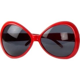 Resim 70 Li Yıllar Kırmızı Renk Nostalji Yeşilçam Parti Gözlüğü 15X7 cm - Lisinya 