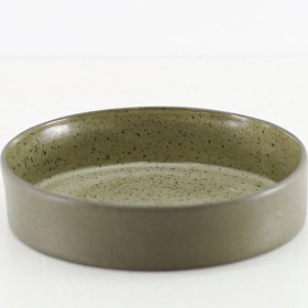 Resim Seramik Çorba Kasesi I Tatlı Tabağı - 15 cm - Hardal Kahve 