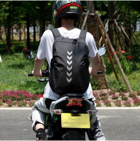 Resim ebakbak Motosiklet ve Bisiklet Sırt Çanta Pvc Gövde Motor Touring Çantası 15 lt 