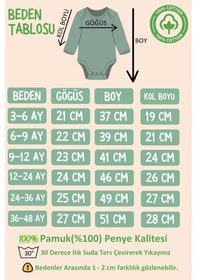 Resim Bebetospik Pamuklu Uzun Kol 5'li Paket Çıt Çıt Body Zıbın Beyaz 