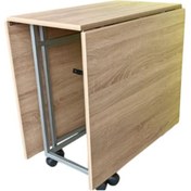 Resim Leylek Mobilya Montajı Yapılmış Katlanır 10 Kişilik Ahşap Yemek Masası (TEAK) 