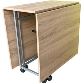 Resim Leylek Mobilya Montajı Yapılmış Katlanır 10 Kişilik Ahşap Yemek Masası (TEAK) 