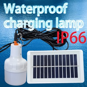 Resim Su geçirmez Güneş ve USB Şarj Edilebilir LED Kamp Feneri - Taşınabilir Acil Durum Işığı ile Ayarlanabilir Parlaklık, IP65 Derecelendirmeli, Krem Beyaz, Dış Maceralar ve Cihazları Şarj Etmek İçin İdeal, Güneşli Kamp Işıkları 