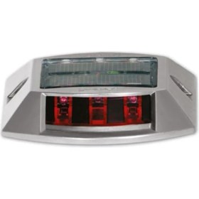 Resim Güneş Enerjili Yol Butonu Kırmızı, Solar Çakar Buton 