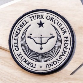 Resim Ex Patch Türk Okçuluk Federasyonu Peçi Arması 10 Cm 