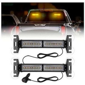 Resim Pazly Sarı Led Çubuk Işıklar, Emniyet Işıkları, Yüksek Parlaklık Neon Işık, Off-road Suv Kamyon Kullanımı İçin 