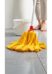 Resim Technow Klasik Sarı Ultra Kalın Mop Paspas Püskül Yedek Başlık 1 Adet 