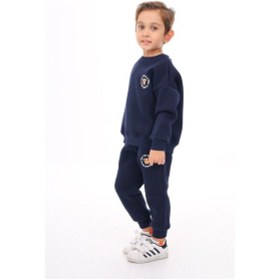 Resim Toontoy Erkek Çocuk Nakışlı Eşofman Takım Lacivert 