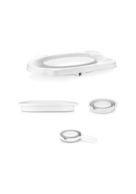 Resim Küvet Çamaşır Sepeti Kova Maşrapa Katlanabilir 4'Lü Bebek Seti 