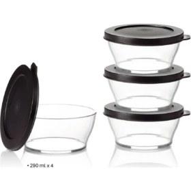 Resim Tupperware Royal Kap 4'lü Set 290 ml Kahvaltılık Saklama Kabı 