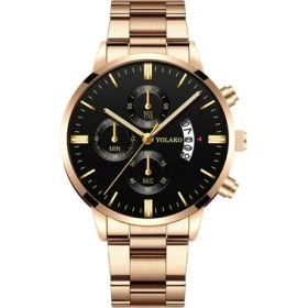 Resim Hanyang Gösterildiği Gibi 11 Reloj Hombre Moda Erkekler Paslanmaz Çelik Izle Lüks Takvim Kuvars Kol Saati Iş Saatleri Adam Saat Relogio Masculino (Yurt Dışından) 
