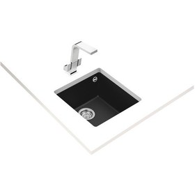 Resim Teka Square 40.40 Tg Tek Hazneli Tegranite + Eviye - Siyah - 115230025 