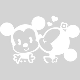 Resim Dijitonline Yan Ayna Sticker Fare Mause Sticker 20x13cm 