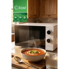 Resim Kiwi KMO-4244 | Mikrodalga Fırın | 20 Lt Kapasite & Defrost Fonksiyonu & 5 Güç Seviyesi & Analog Zamanlayıcı 