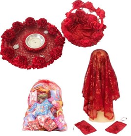 Resim Happyland Kırmızı Kına Gecesi 6 Parçalık Gelin Seti Kınalı 