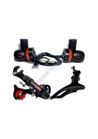 Resim Hsgl Bisiklet Vites Grubu Komple Set Beyaz - Mavi 