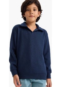 Resim Defacto Erkek Çocuk Apaş Yaka Sweatshirt G3672a825cwnv256 Lacivert-nv256 