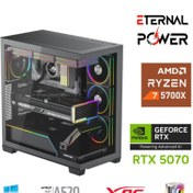 Resim ETERNAL POWER RYZEN 7 5700X 32G DDR4 1TB M.2 RTX5070 A520 T750W 