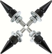 Resim Hightower 4 Adet Mini Metal Dekoratif Alet Seti Siyah Çok Renkli Vidalı Vana Uçlu 