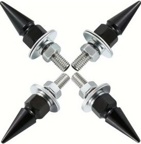 Resim Hightower 4 Adet Mini Metal Dekoratif Alet Seti Siyah Çok Renkli Vidalı Vana Uçlu 