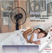 Resim Mirkraft FS-K40BR Stand Fan Vantilatör Uzaktan Kumandalı 16'' 