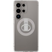 Resim Galaxy S25 Ultra Kılıf Magsafe Uyumlu Yüzük Standlı Amazingthing Minimal Grip Serisi Kapak Gri 