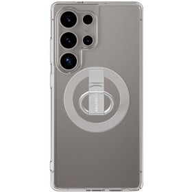 Resim Galaxy S25 Ultra Kılıf Magsafe Uyumlu Yüzük Standlı Amazingthing Minimal Grip Serisi Kapak Gri 
