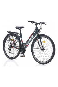 Resim Corelli Byme Kadın Şehir Bisikleti 28 Jant 21 Vites Gri Kırmızı Renkli 