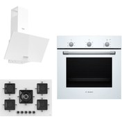 Resim Bosch & Ferre Large Daylight 3 lü Ankastre Set ( HBF011BV1T - SS036 - D087 ) 75 cm Ocak 