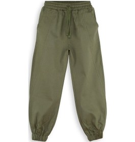 Resim Denokids Erkek Çocuk Dikişli Haki Gabardin Pantolon Renkli 