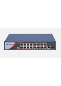 Resim Hıkvısıon Ds-3e0318p-e/m 16 Port 10/100 16 Port Poe+ 1 Port Uplınk+ 1 Sfp 130w Fast Ethernet Swıtch 