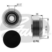 Resim GATES Alternatör Kasnağı Bilyalı [ Fıat Albea, Doblo, Opel 1.3 Jtd (İNA) ] 313105 