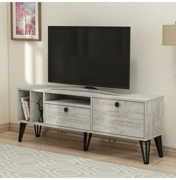 Tv Sehpası Yaprak Antrasit 150 Cm