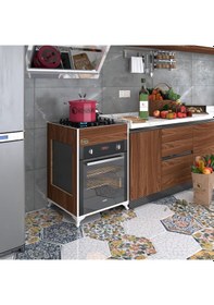 Resim Kenzlife Ankastre Modülü Kabini Selenyum3 Cvz Fırın Ocak Dolabı A 