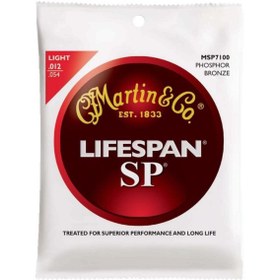 Resim Martin MSP7100 Phosphor Bronze Akustik Gitar Teli (12-54) 