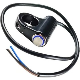 Resim Hightower Yeni Alüminyum Alaşım Çift Motor Tutacak Anahtarı Mavi Işıklı Kendinden Kilitli 