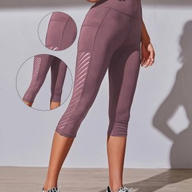 Resim Kadınlar için SHECAI Yüksek Bel Şeftali Kaldırma Yoga Capris - Nefes Alabilir, Esnek, Kalça Kaldırma Egzersiz Taytları Cep ile, Görünmez Polyester Karışımı, Tüm Mevsimler için İdeal 