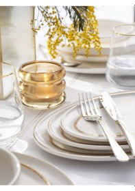 Resim Pierre Cardin Martina 60 Parça Yemek Takımı Altın 